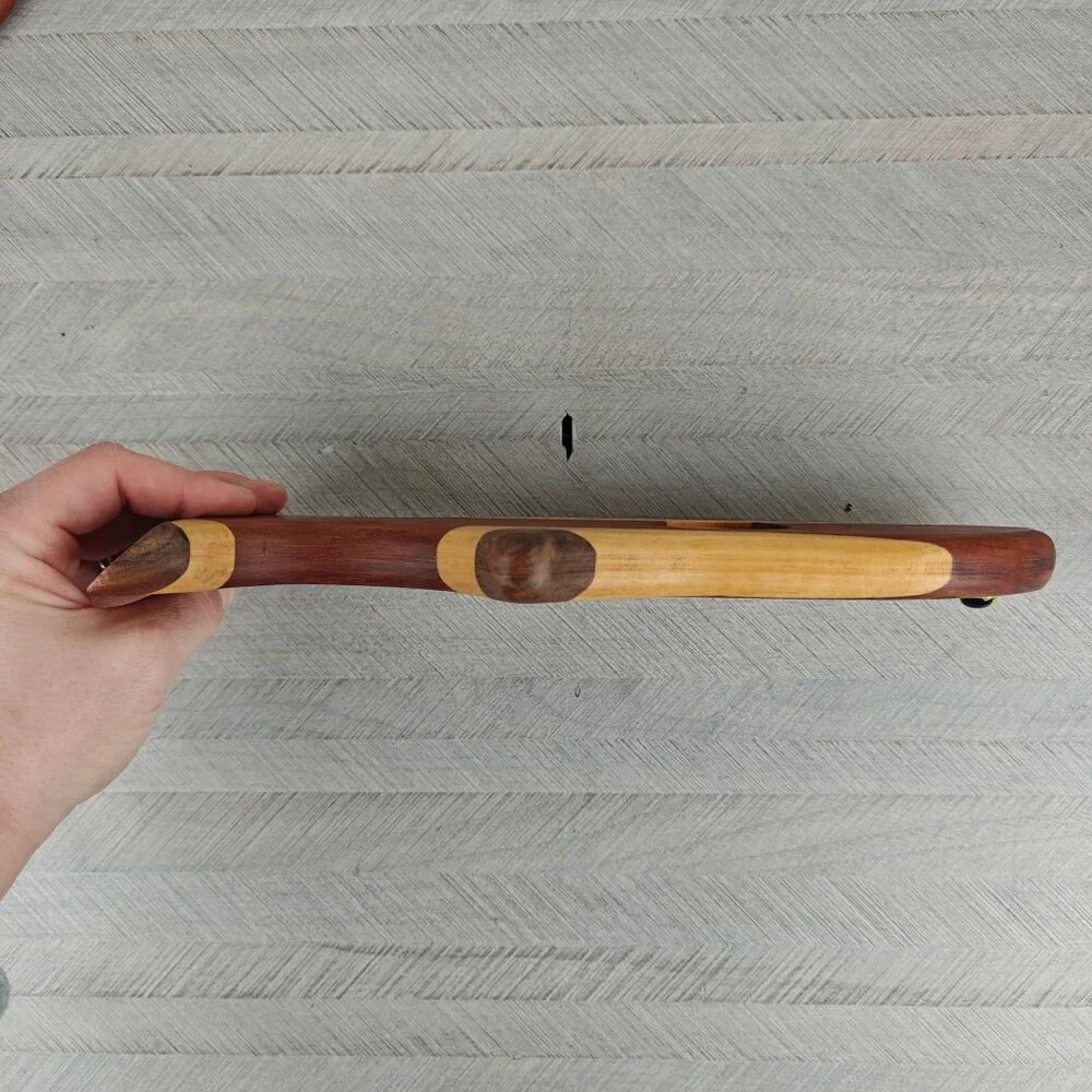 Vintage Hand Crafted Wooden Fish Wine Bottle Holder By Frank Pal Artisan Decor